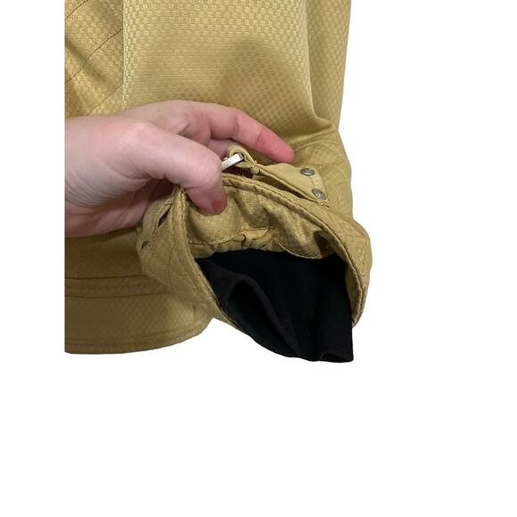 NILS Ski Womens Full Zip Hooded Insulated Coat Jacket Winter Size 12 Gold - Picture 5 of 16